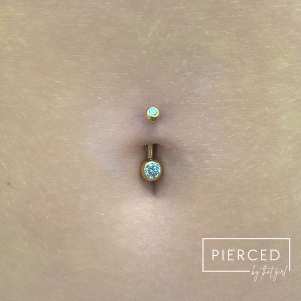 Belly Piercing Justine Mr. Inkwells Tattoo and Piercing