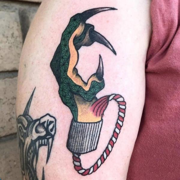 Neo Traditional Dragon Claw Tattoo