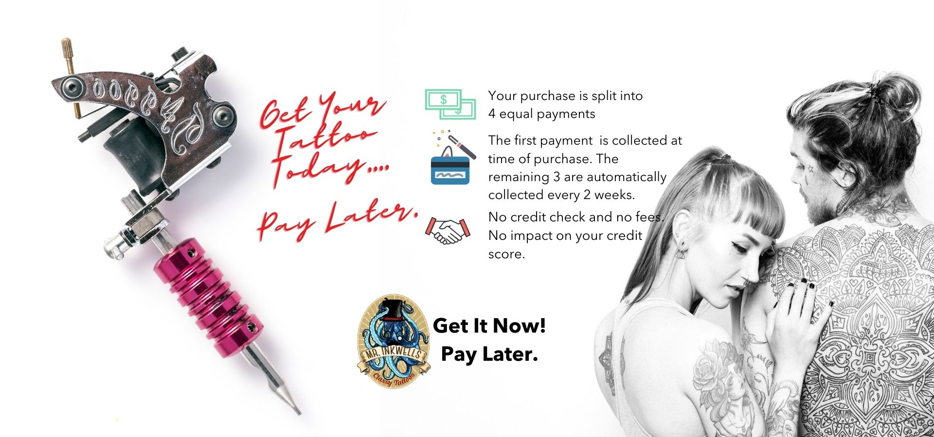 Tattoo Financing Tattoo Payments Mr. Inkwells Tattoo Shop Sezzle Shop Payments