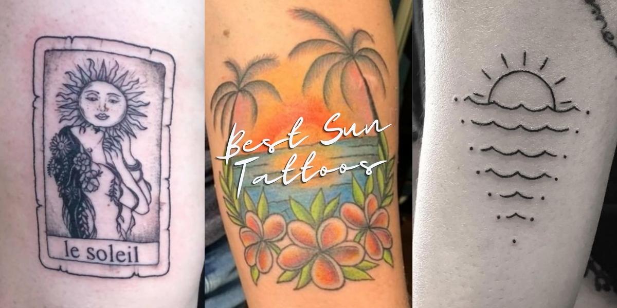 nice 60 Majestic Sun Tattoo Ideas - Light Up Your World and Feel The Power  Check more at http://stylemann.com/best-sun-tattoo-ideas/