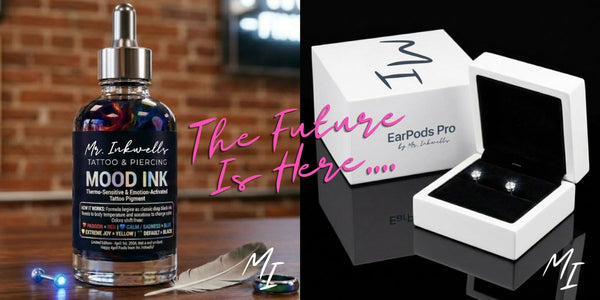 Tattoo Mood Ink and Bluetooth Piercing Jewelry