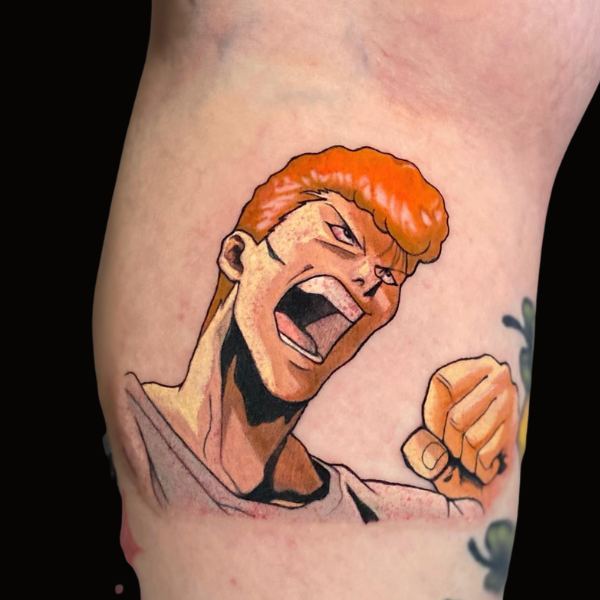Anime Style Tattoo Wulf Tattoo Artist Mr. Inkwells