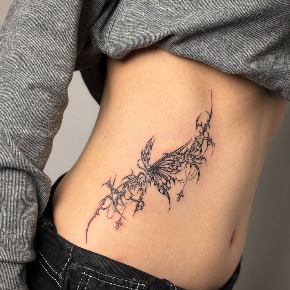 Butterfly Cybersigilism Tattoo