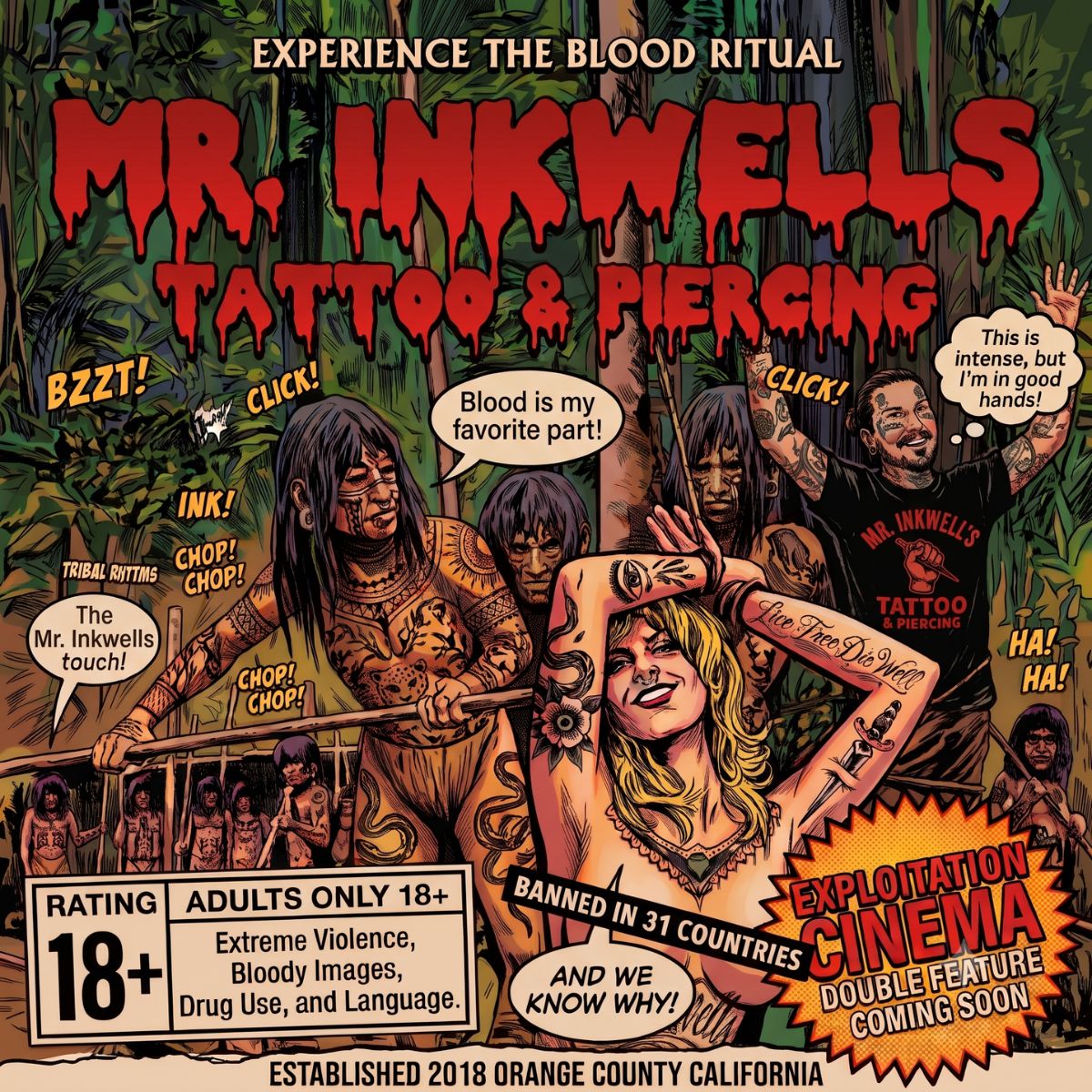 Cannibal Comic Tee Graphic Only