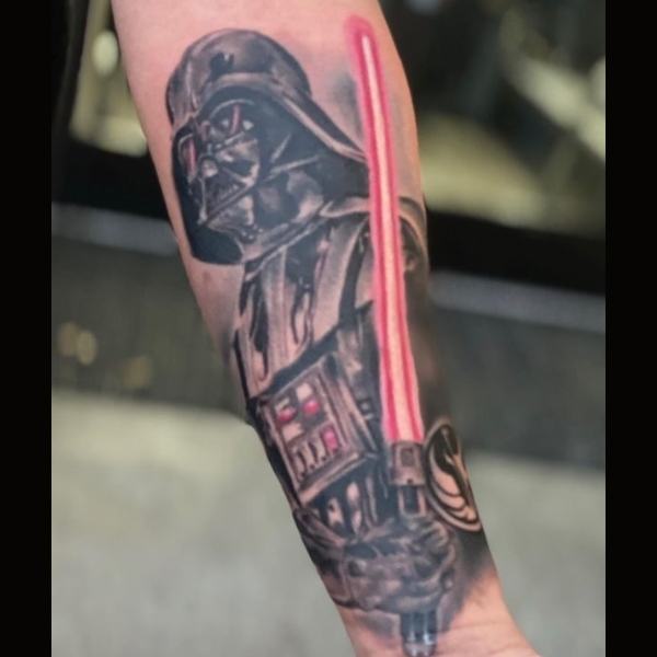 Darth Vader Tattoo Kenny Da Kydd Tattoo Artist Mr. Inkwells Tattoos