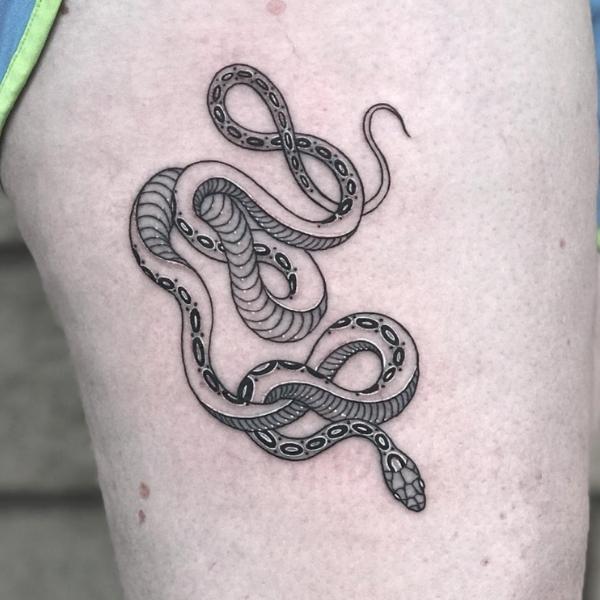 Fine Line Snake Tattoo Mr Inkwells Tattoo Shop LA and OCs Best Tattoo Shop.jpg