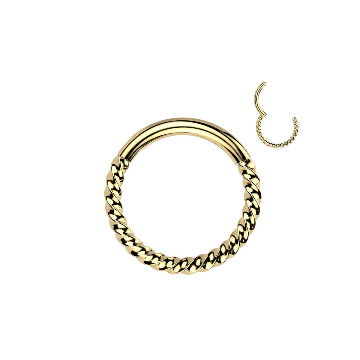 Gold Titanium Roped Hinge Clicker
