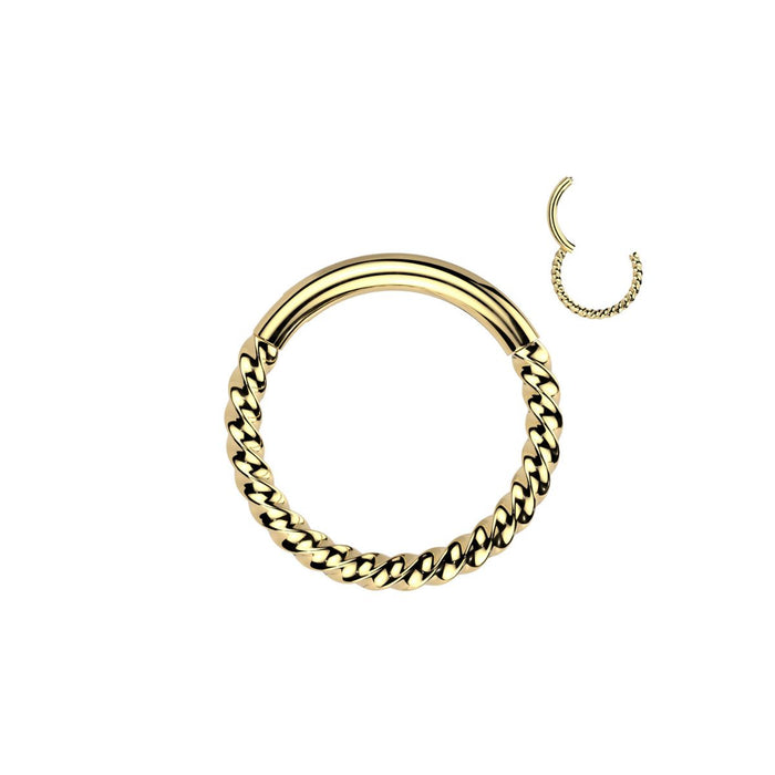 Gold Titanium Roped Hinge Clicker