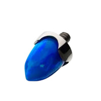 Titanium Internally Threaded 14G Opal Spike Top