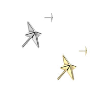 Titanium Threadless Push in Flat Back North Star Earring