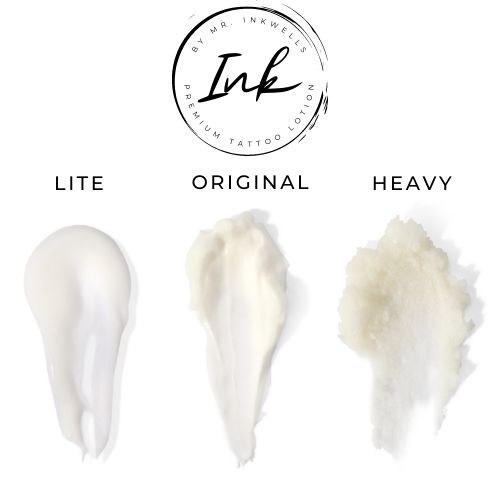 Ink Premium Tattoo Aftercare Lotion Different Lotion Textures Lite Original Heavy Best Tattoo Aftercare Lotion with names