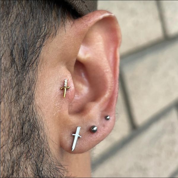 Lobe Piercing Asia Piercing Artist Mr. Inkwells