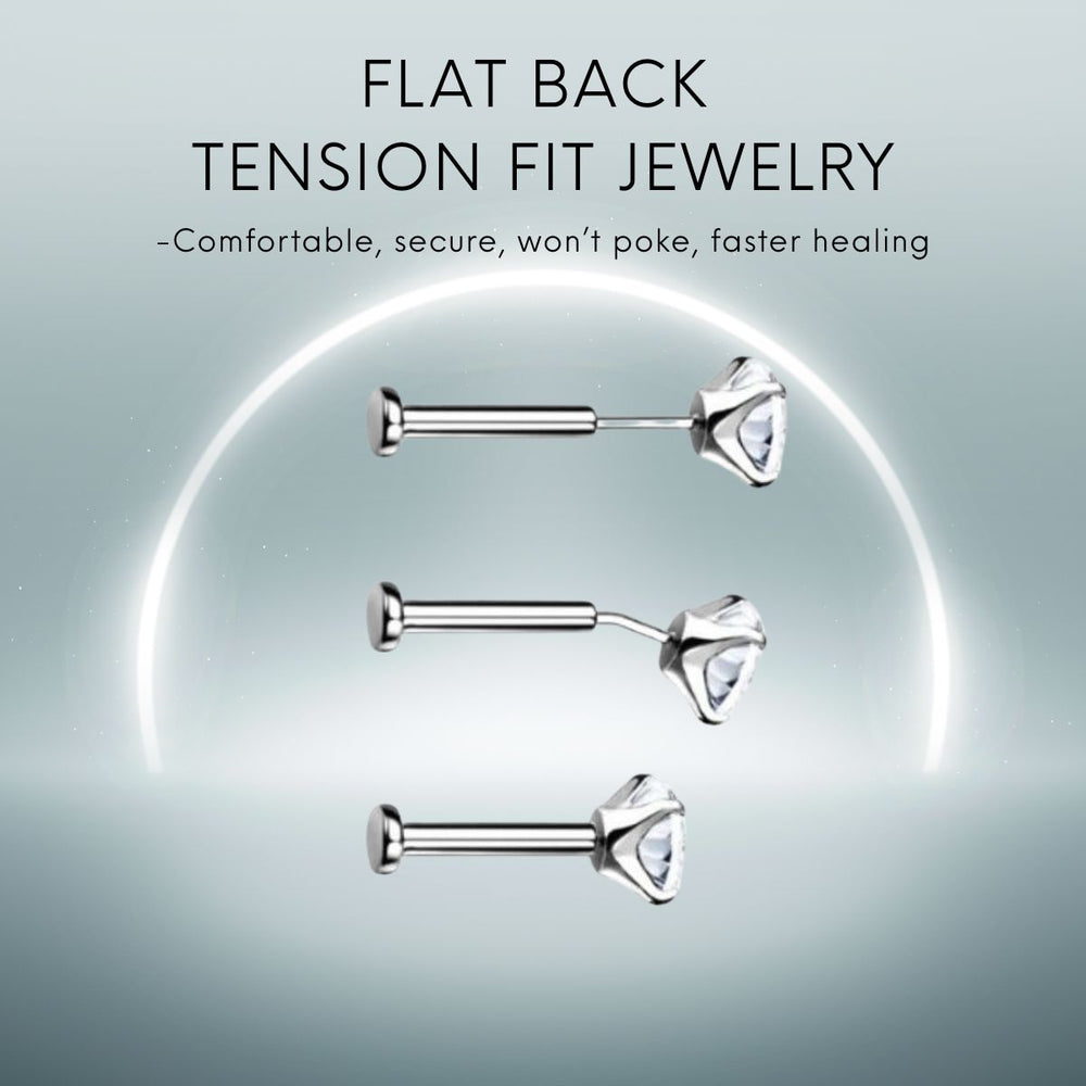 Mr. Inkwells Piercing Studio Flat Back Piercing Jewelry Brea Orange County