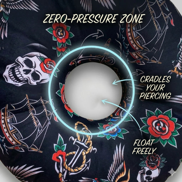 Piercing pillows Zero Pressure Zone Keeps Piercing Safe and Comfortable