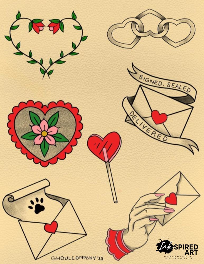 Tattoo Flash Art Sheet Example Inkspried Art Contest