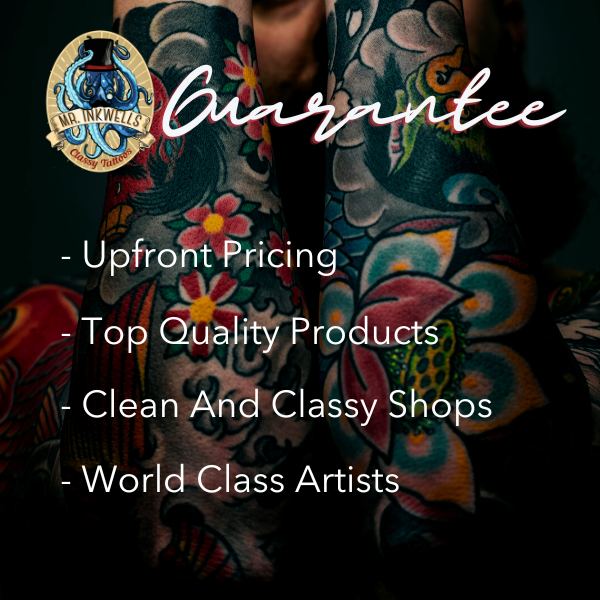 Tattoo and Piercing Guarantee Best Tattoo and Piercing Shop OC LA and California Mr. Inkwells Tattoo and Piercing shop