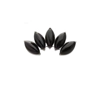 Titanium Threadless Natural Stone Marquis Fan Flat Back Earring