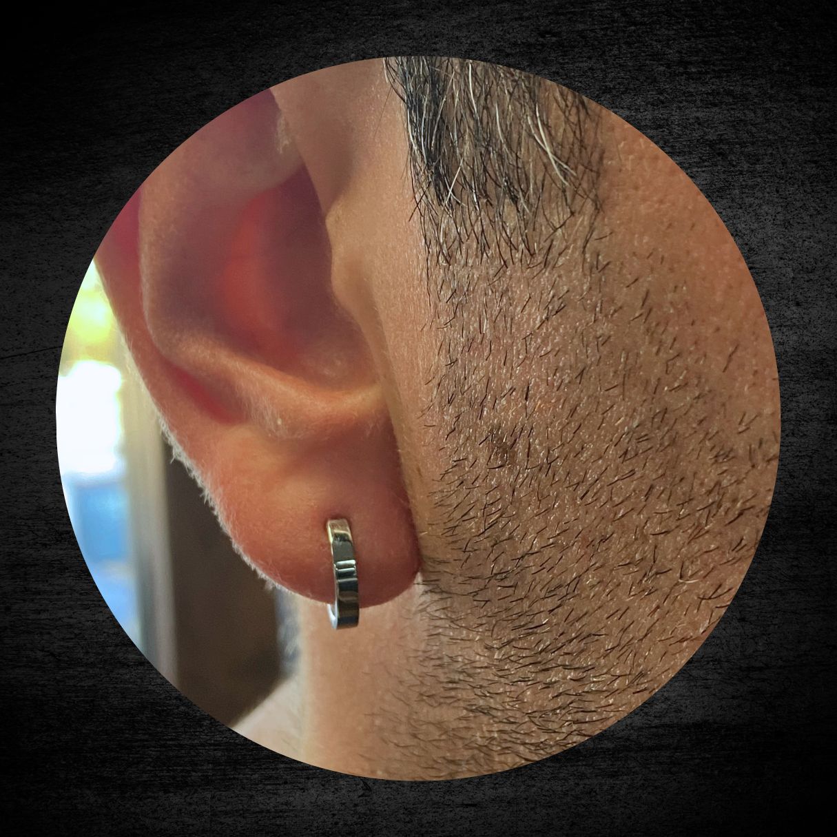 Titanium Thick Hinge Hoop Earring – MrInkwells