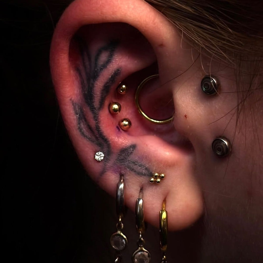 Triple Conch Piercing