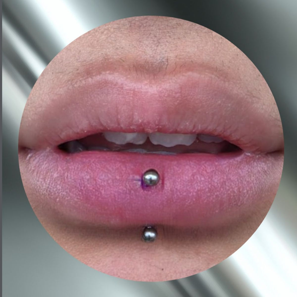 Vertical Labret Piercing