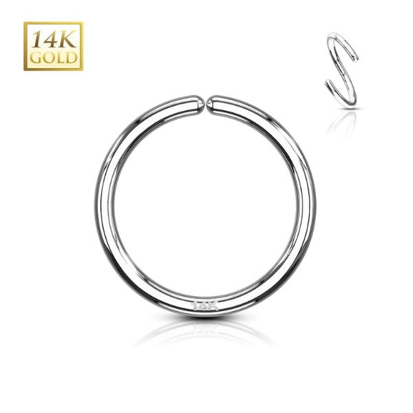 14k gold discount seamless hoop