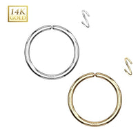 Classic Seamless Bendable Hoop in 14K Gold