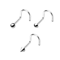 Titanium Nostril Corkscrew