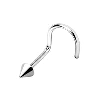 Titanium Nostril Corkscrew