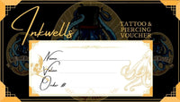 Mr Inkwells Tattoo and Piercing Voucher Tattoo and Piercing Gift Card La and OCs Best Tattoo and Piercing shop Back